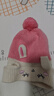 Kocotreekk树儿童帽子小学生秋冬护耳宝宝保暖毛线针织帽 温柔粉兔子 S 实拍图