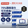 京东京造&京东健康 75%酒精湿巾60片*5包 湿纸巾消毒湿巾可灭病毒 实拍图