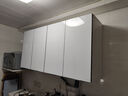 九尘定制厨房吊柜挂墙式阳台置物柜卧室壁橱卫生间储物柜墙壁柜包安装 长120深30高60四门典雅白 实拍图