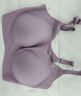 猫人（MiiOW）背心式文胸女士内衣女无痕无钢圈收副乳聚拢胸罩无尺码文胸 细肩带-香芋紫（文胸+内裤） 均码 -加大版（建议120-160斤） 实拍图