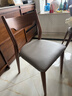 朴愫木作餐椅家用黑胡桃实木椅子现代简约餐桌椅餐厅靠背椅轻奢书桌椅 卡其色软包1把丨现货 实拍图