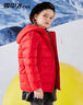 雪中飞童装儿童轻薄羽绒服男童新款中大童女童薄款外套冬 中国红 110 实拍图
