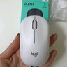 罗技（Logitech）M221 轻音鼠标 无线鼠标 办公鼠标 对称鼠标 带无线微型接收器 米白色 实拍图