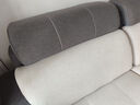 全友家居现代简约大小户型客厅贵妃科技布艺沙发家用三人位直排沙发 [热卖]浅灰+深灰|1+3+转|右妃位 实拍图