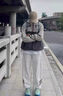 杉努（SHANNU）裤子男款士秋冬季加绒加厚宽松休闲直筒条纹美式高街运动卫长裤 904灰色【常规】 XL （建议120-140斤） 实拍图