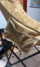 探险者（TAN XIAN ZHE）户外折叠椅露营椅子月亮椅便携折叠桌椅高靠背躺椅小凳子钓鱼椅 豪华云感软包款卡其【特级面料】 实拍图