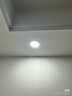 雷士（NVC）LED筒灯客厅过道嵌入式二级能效全铝高亮漆白6瓦暖白开孔75-85mm 实拍图