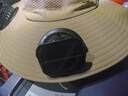 风扇遮阳帽大檐充电凉帽男士户外露营徒步可太阳能充电速干渔夫帽 12CM-纯色卡其【双风扇】 实拍图