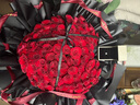 琐拉鲜花速递玫瑰花束求婚生日礼物送女友全国同城花店配送 99朵红玫瑰心形花束 实拍图