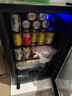 先科（SAST）冰吧冷藏柜 欧式恒温红酒柜办公室酒店家用电冰箱迷你小型单门电竞茶叶保鲜柜展示留样饮料药品柜 90升 黑胆（全冷藏保鲜+蓝光灯+带锁） 实拍图