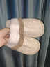 GOEWY棉拖鞋女秋冬季保暖女士棉拖厚底居家室内防滑毛绒拖鞋情侣可外穿 百搭杏色礼盒装【TPR防滑大底+保暖锁温+亲肤毛绒】 36-37 （适合36-37脚穿） 实拍图