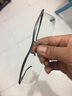 帕斯贝奇近视眼镜男款超轻纯钛半框眉线框商务眼镜架可配有度数变色眼镜框 纯钛枪灰 镜架+1.60防蓝光镜片 实拍图