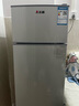 志高小冰箱双门小型电冰箱 家用小冰箱双开门冰箱宿舍租房办公室冷藏冷冻迷你节能冰箱 S158一级能效【本店推荐】银色 实拍图