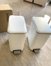 BOBO不锈钢脚踏式垃圾桶10L奶白厨房客厅卫生间家用网红奶油风8874 实拍图