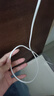 罗马仕苹果充电线2.4A快充数据线适用iPhone14Promax/13/11/X/XR/8/6s手机车载充电线iPad/Air 2米白 实拍图