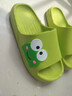 儿童拖鞋夏季外出洗澡居家内防臭防滑男童厚底外穿亲子抗菌凉拖鞋 厚底防滑版-【绿色】 单层 339青蛙 34 /34-35 长度 215 实拍图