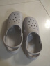 洁丽雅手术室专用洞洞鞋男士夏季外穿防滑EVA防臭沙滩凉鞋包头医用拖鞋 岩石灰 【潮流印花款】 44-45 【标准码】 实拍图