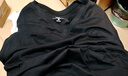 京东京造【抗菌柔软T】t恤男士短袖打底t恤情侣女儿童衣服 深黑 -V领 3XL 实拍图