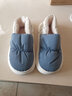 洁丽雅防水棉拖鞋女士秋冬季全包跟情侣月子鞋保暖踩屎感防滑棉鞋男冬天 深蓝色 38-39 【适合37-38】 实拍图