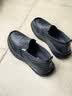 回力男鞋一脚蹬休闲鞋男轻便鞋子男士老北京布鞋懒人鞋春夏季帆布鞋 全黑（皮面防水款） 41 实拍图