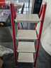 杜邦（DU PONT）梯子家用人字梯折叠梯多功能凳登高台阶小步梯【东方红】四步 实拍图