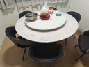 芝梵饭菜保温板加热菜板保温板暖菜板家用带电磁炉火锅暖菜板+火锅+自动旋转家庭旋转餐桌加热转盘 珠光白丨90CM【电动+手动旋转】电磁炉火锅款 实拍图