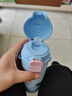 GULOO儿童保温杯女孩库洛米双饮吸管水杯316不锈钢小学生上学专用水壶 蓝色小马宝莉 480ml 送背带+双饮 实拍图