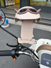 HAWEIWIND电动车头盔手机架电瓶车外卖遮阳导航支架防震防雨自行车骑行支架 奶系咖+咖头盔【镜座款】 实拍图