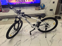 喜德盛26款黑客350黑客380山地车自行车成人21速铝合金男士女生学生上班 黑客350白灰色【2026升级款】 26寸x15.5寸身高150-165cm 实拍图
