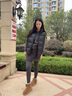雪中飞羽绒服女2025冬季短款宽松背心轻薄马甲黑色XL 实拍图