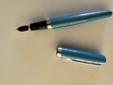 英雄（HERO）钢笔 382商务办公学生日常书写铱金签字墨水笔 明尖 淡蓝色 实拍图