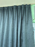 水星家纺窗帘遮光卧室全遮光布5A抗菌遮阳帘隔音简易挂钩式2.5x2.0米1片蓝 实拍图