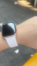 Apple/苹果 Watch Series 10智能手表蜂窝款46毫米玫瑰金色铝金属表壳淡桃粉色运动型表带S/M MWYM3CH/B 实拍图