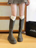 自由系及膝袜子女小腿堆堆袜抗菌抗起球秋季分段式压力高弹长筒袜靴子袜 实拍图