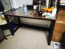 赛森实木电脑桌家用学习写字桌台式书桌办公简易书桌电竞长条子工作台 【胡桃木色】16MM厚桌面E1级环保 长120*60*75加粗碳钢桌架50mm方 实拍图