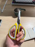 不锈钢家用剪刀办公剪裁缝剪多用途裁布剪 家用裁缝剪刀合集 黄色双色剪刀*中号1把 特价 实拍图