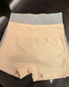 锦度（jindu）平角内裤女士纯棉裆高腰收腹安全女式四角短裤 黑+灰+杏+兰 XL 实拍图