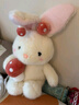 威尔通（WELTSTON）毛绒玩具布娃娃抱枕玩偶中秋节礼物生日礼物 小白兔子公仔63cm 实拍图
