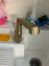 KOFEHLR全铜枪灰色旋转抽拉式面盆龙头卫生间浴室柜升降带花洒伸缩水龙头 拉金色【新奇款】 实拍图
