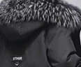 鸭鸭（YAYA）羽绒服女冬季中长款大毛领加厚保暖防寒外套休闲时尚连帽派克服女 实拍图