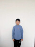 小猪班纳男童德绒打底衫儿童保暖内衣2025秋冬季节柔软舒适锁温防寒亲肤 【亲肤柔软高弹保暖德绒】熊爪/雾霾蓝 110 【推荐体重30-37斤】 实拍图