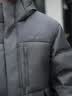 波司登（BOSIDENG）冬季羽绒服男士宽松短款休闲加厚连帽圆领休闲百搭外套 【店长推荐】星尘灰8F63 L 180/100A 体重约140-155斤 实拍图
