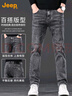 吉普（JEEP）高端男士牛仔裤男2025秋冬新款宽松直筒弹力修身潮牌休闲裤子男裤 实拍图