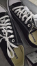 匡威（Converse）官方All Star经典帆布男女低帮休闲运动鞋黑色101001 101001/黑色 42.5 实拍图