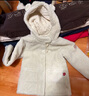 戴维贝拉（DAVE＆BELLA）女童外套休闲儿童棉服连帽小童上衣加厚宝宝衣服冬装新款幼儿外衣 米色【现货】 90 cm（建议身高80-90cm） 实拍图