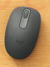 罗技（Logitech）M196 无线蓝牙鼠标 办公鼠标 笔记本商务办公家用 小巧便携 对称手型 石墨灰 实拍图
