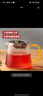 忆壶茶（YIHUTEA）玻璃公道杯带过滤网茶漏套装茶具配件茶海分茶器加厚功夫茶杯大号 锤纹公杯300ml+茶漏-黄 实拍图