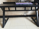 华菲丽钛戟S3同款创电竞桌分段式实木电脑桌家用可装机械臂台式学习书桌 钛戟S3同款-黑色碳纤维 140*75*75二段分板 实拍图