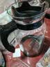 天喜（TIANXI）冷水壶大容量玻璃杯可过滤冷水壶耐热茶具啤酒花茶家用凉水杯 【升级加厚】黑色2800ML 实拍图