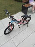 凤凰山地自行车男女变速山地车碟刹青少年儿童自行车学生单车 星际 蓝粉【单速+辐条轮】 18寸【适合120-155cm】 实拍图